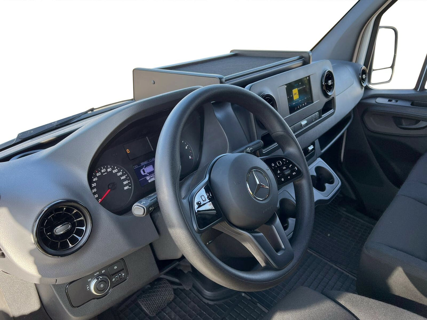Perfect-Fit Dashboard Table for Mercedes Sprinter SINCE 2018 – Center Shelf Compatible