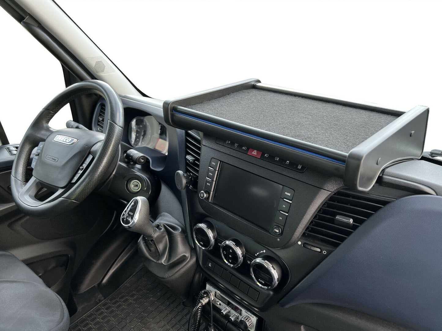 Perfect-Fit Dashboard Table for Iveco Daily 2014-2021 – Center Shelf Compatible