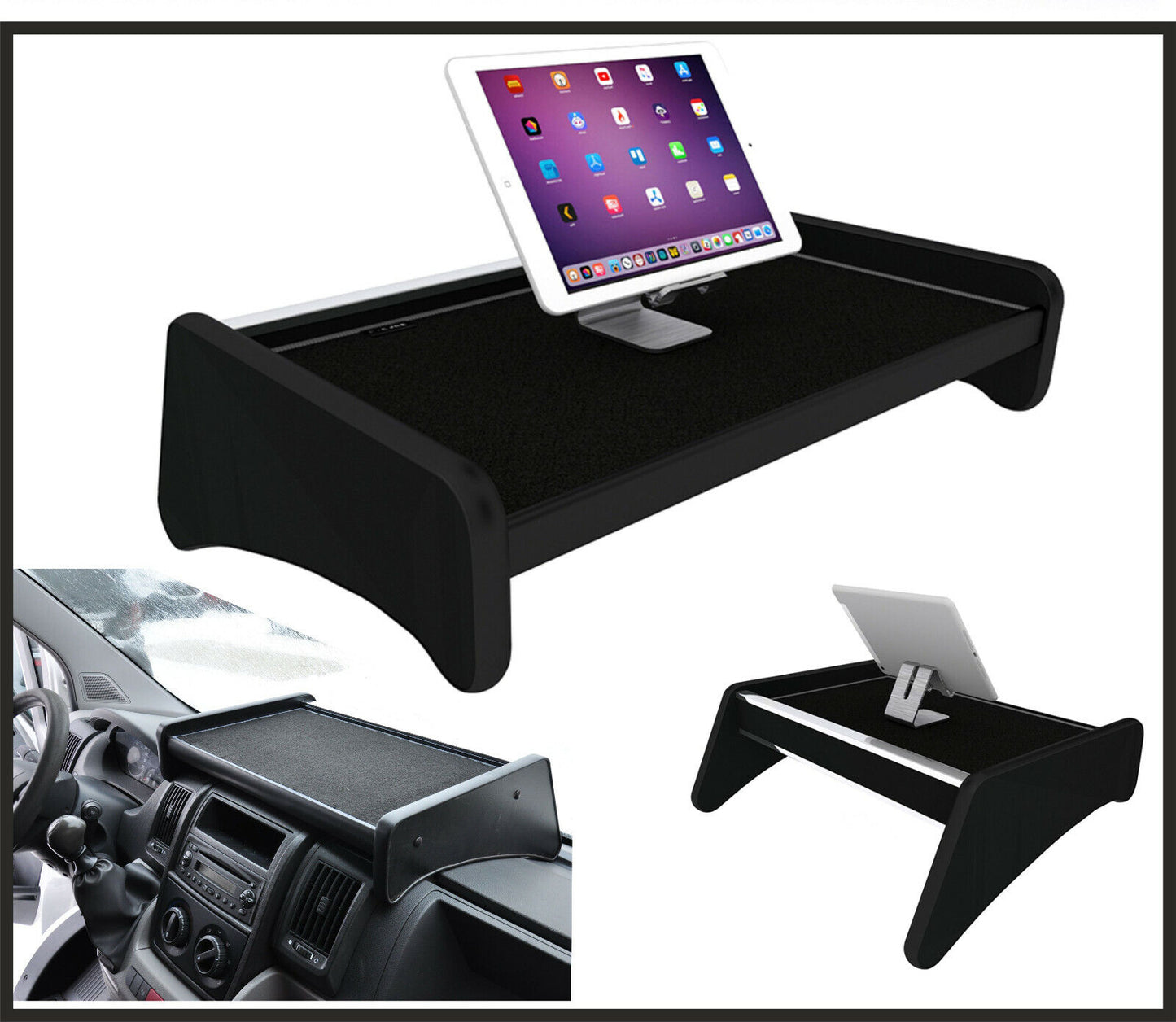 Perfect-Fit Dashboard Table for Jumper Boxer Ducato SINCE 2006 – Center Shelf Compatible