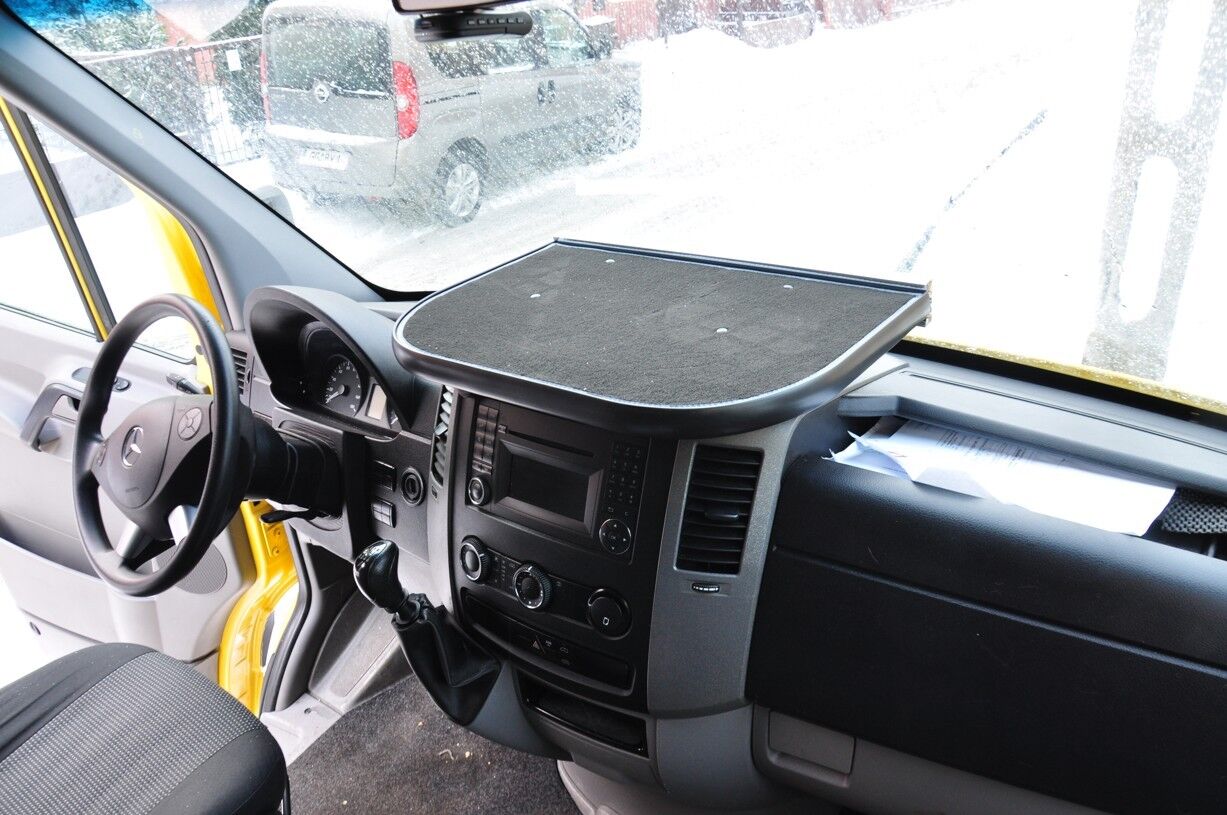 Perfect-Fit Dashboard Table for Mercedes Sprinter W906 VW Crafter SINCE 2006 – Center Shelf Compatible