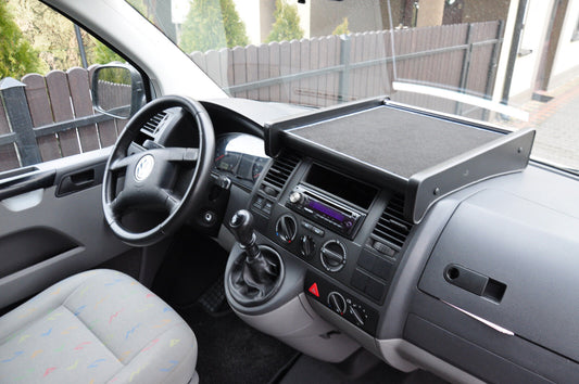 Perfect-Fit Dashboard Table for VW T5 MUTIVAN CARAVEL VOLSKWAGEN  Center Shelf Compatible